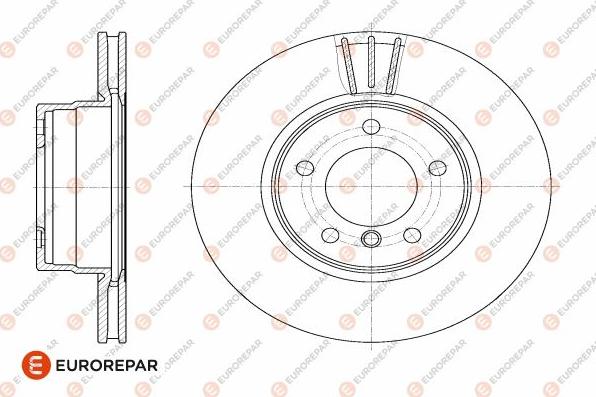 EUROREPAR 1642762480 - Спирачен диск vvparts.bg