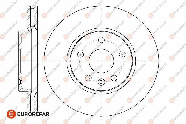 EUROREPAR 1642762680 - Спирачен диск vvparts.bg