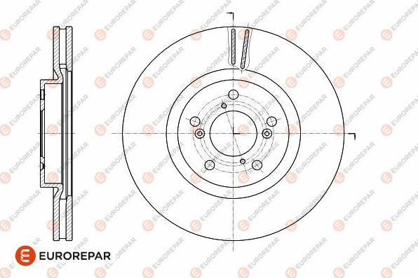 EUROREPAR 1642781080 - Спирачен диск vvparts.bg