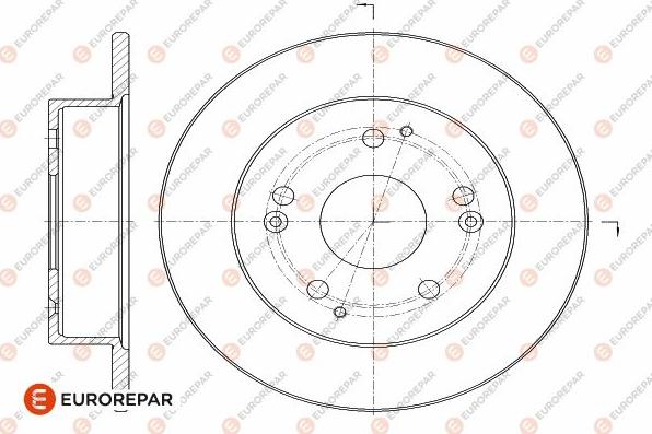 EUROREPAR 1642775380 - Спирачен диск vvparts.bg