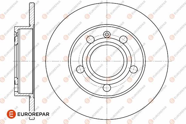 EUROREPAR 1642771680 - Спирачен диск vvparts.bg