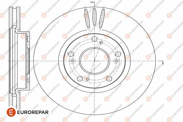 EUROREPAR 1642773280 - Спирачен диск vvparts.bg