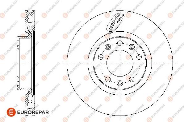 EUROREPAR 1667849980 - Спирачен диск vvparts.bg