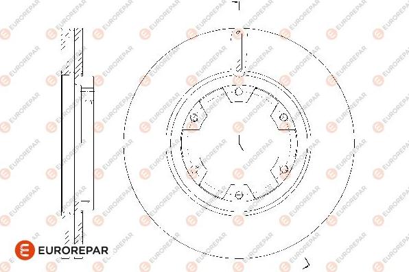 EUROREPAR 1667859980 - Спирачен диск vvparts.bg