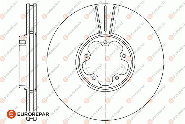 EUROREPAR 1667854080 - Спирачен диск vvparts.bg