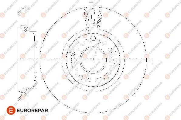 EUROREPAR 1667856980 - Спирачен диск vvparts.bg