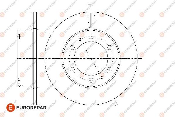 EUROREPAR 1667856580 - Спирачен диск vvparts.bg