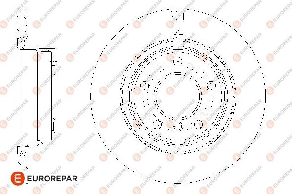 EUROREPAR 1667856080 - Спирачен диск vvparts.bg