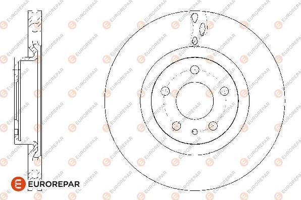 EUROREPAR 1667850580 - Спирачен диск vvparts.bg