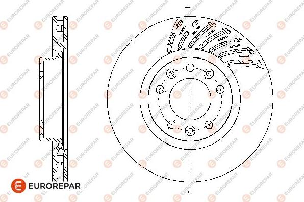 EUROREPAR 1667851280 - Спирачен диск vvparts.bg