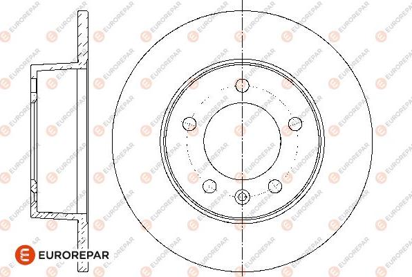 EUROREPAR 1667858180 - Спирачен диск vvparts.bg