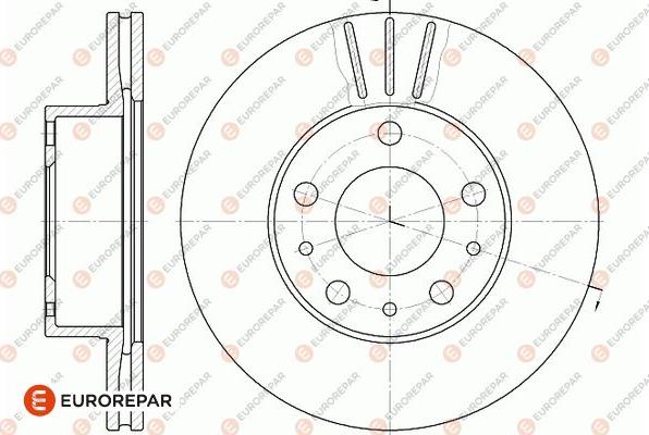 EUROREPAR 1667858880 - Спирачен диск vvparts.bg