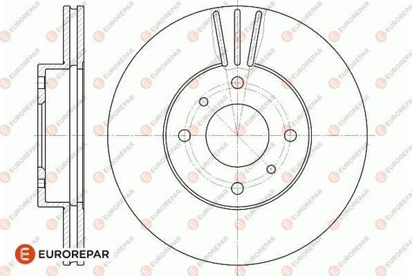 EUROREPAR 1667858280 - Спирачен диск vvparts.bg