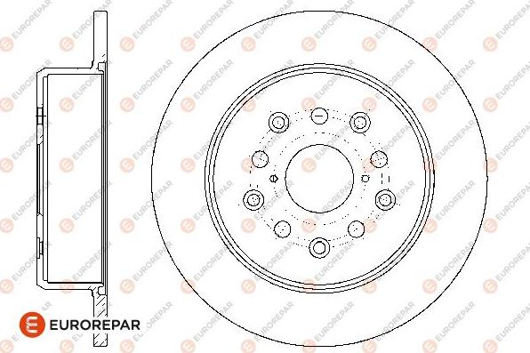 EUROREPAR 1667852780 - Спирачен диск vvparts.bg