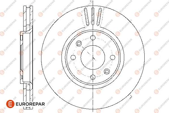 EUROREPAR 1667857480 - Спирачен диск vvparts.bg