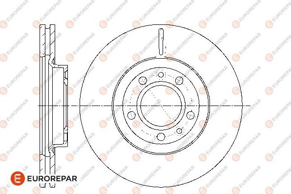 EUROREPAR 1667857280 - Спирачен диск vvparts.bg