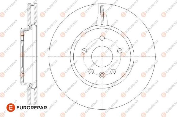 EUROREPAR 1667864080 - Спирачен диск vvparts.bg