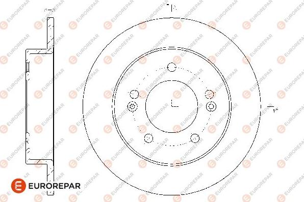 EUROREPAR 1667865780 - Спирачен диск vvparts.bg