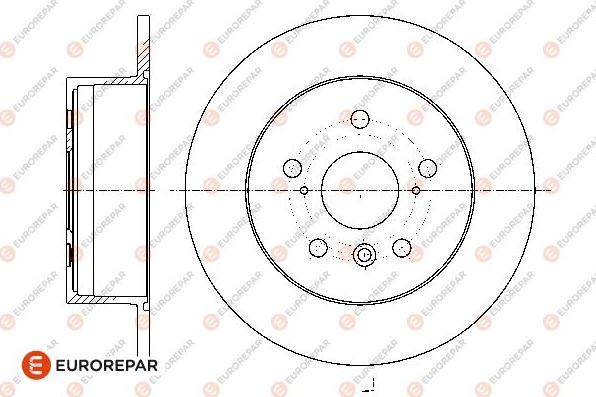 EUROREPAR 1667866180 - Спирачен диск vvparts.bg