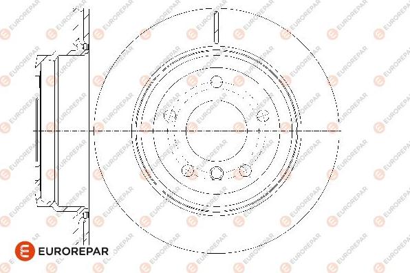 EUROREPAR 1667861480 - Спирачен диск vvparts.bg