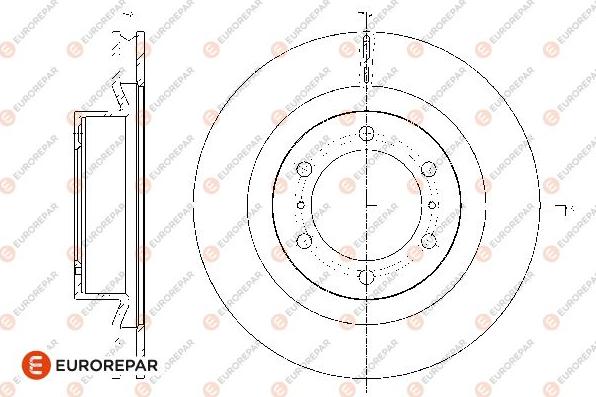 EUROREPAR 1667863580 - Спирачен диск vvparts.bg