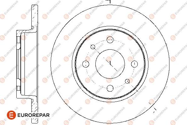 EUROREPAR 1667863180 - Спирачен диск vvparts.bg