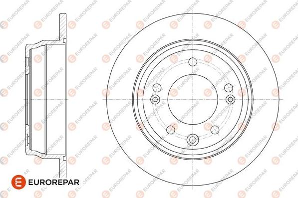 EUROREPAR 1667871080 - Спирачен диск vvparts.bg