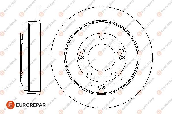 EUROREPAR 1667871880 - Спирачен диск vvparts.bg