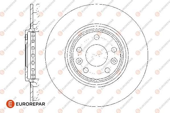 EUROREPAR 1667872680 - Спирачен диск vvparts.bg