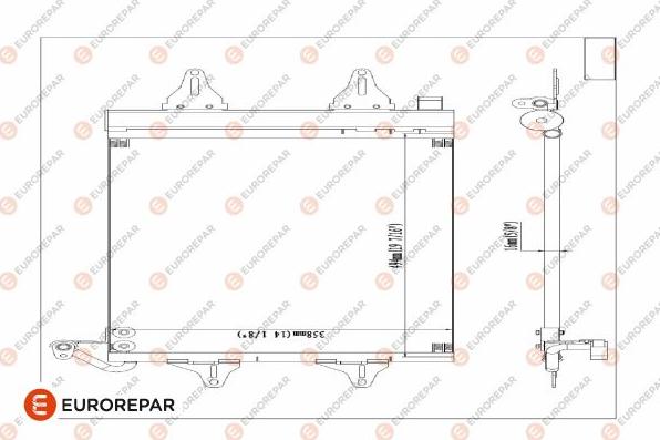 EUROREPAR 1609634780 - Кондензатор, климатизация vvparts.bg