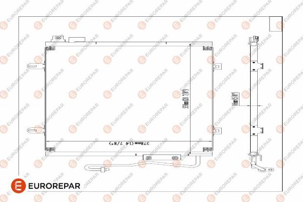 EUROREPAR 1609635080 - Кондензатор, климатизация vvparts.bg