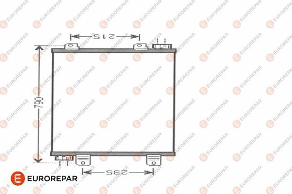 EUROREPAR 1609636280 - Кондензатор, климатизация vvparts.bg