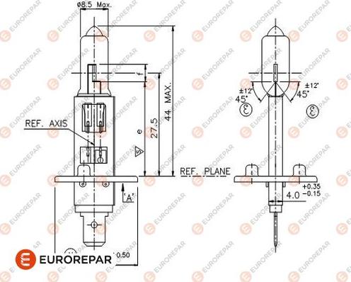 EUROREPAR 1616430880 - Крушка с нагреваема жичка, фар за дълги светлини vvparts.bg