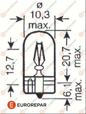 EUROREPAR 1616431580 - Крушка с нагреваема жичка, мигачи vvparts.bg