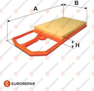 EUROREPAR 1616268180 - Въздушен филтър vvparts.bg