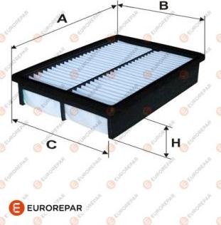 EUROREPAR 1611155080 - Въздушен филтър vvparts.bg