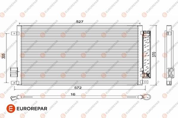 EUROREPAR 1618099980 - Кондензатор, климатизация vvparts.bg