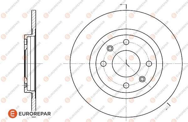 EUROREPAR 1618859980 - Спирачен диск vvparts.bg