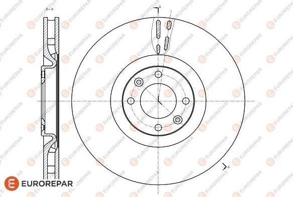 EUROREPAR 1618864780 - Спирачен диск vvparts.bg