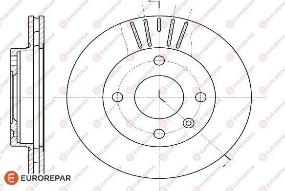 EUROREPAR 1618866780 - Спирачен диск vvparts.bg