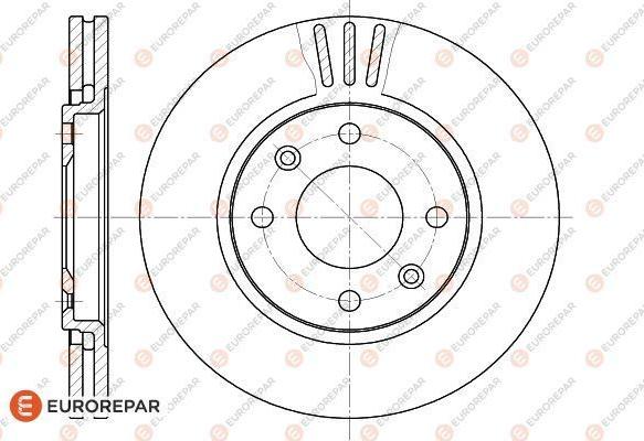 EUROREPAR 1618860680 - Спирачен диск vvparts.bg