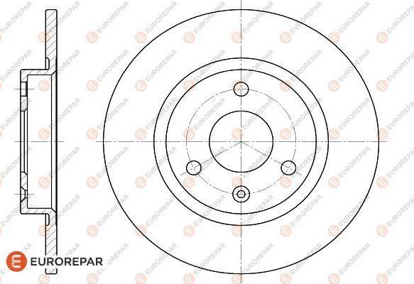 EUROREPAR 1618860080 - Спирачен диск vvparts.bg