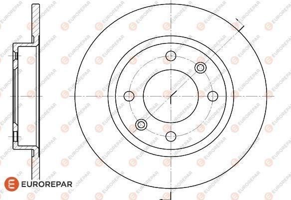 EUROREPAR 1618861580 - Спирачен диск vvparts.bg