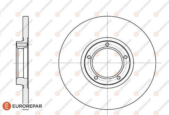 EUROREPAR 1618868980 - Спирачен диск vvparts.bg