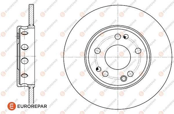 EUROREPAR 1618868180 - Спирачен диск vvparts.bg