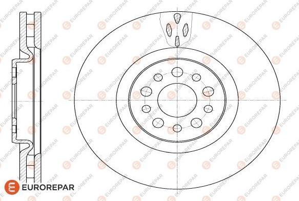 EUROREPAR 1618863180 - Спирачен диск vvparts.bg