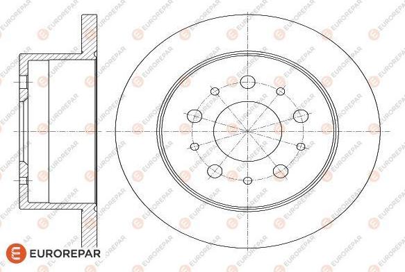 EUROREPAR 1618862980 - Спирачен диск vvparts.bg