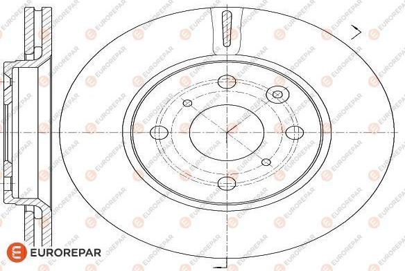 EUROREPAR 1618862380 - Спирачен диск vvparts.bg