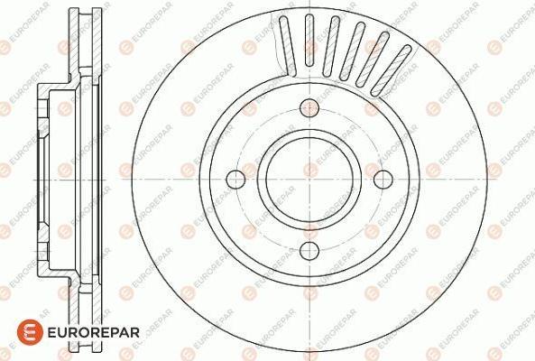 EUROREPAR 1618867780 - Спирачен диск vvparts.bg