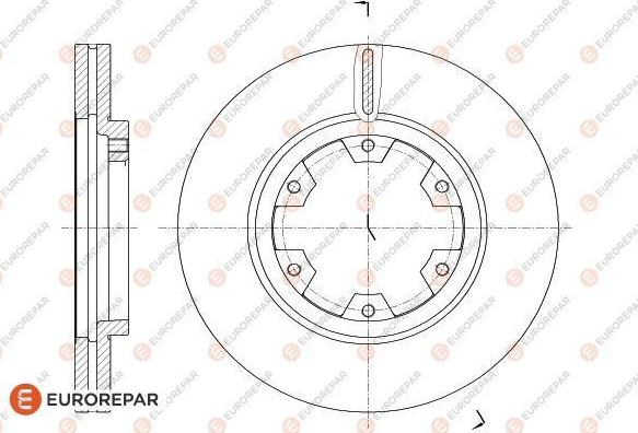 EUROREPAR 1618884480 - Спирачен диск vvparts.bg